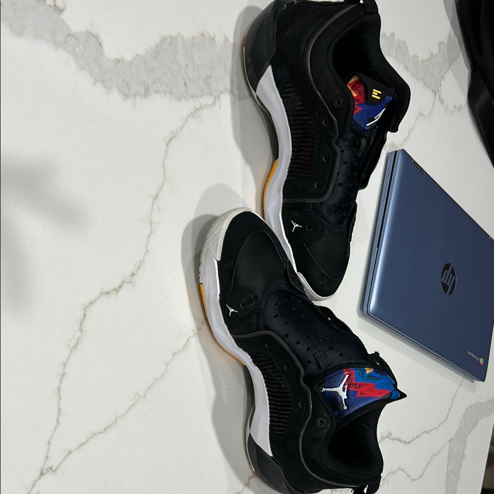 Jordan Athletic Shoes Black and White